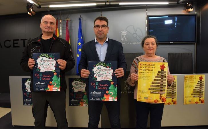 Aromaterapia o juguetes de madera, en el Mercado de Navidad de Albacete del 15 de diciembre al 6 de enero en el Altozano