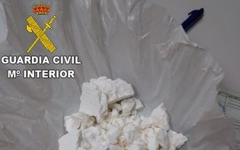 La Guardia Civil detiene a una persona por portar más de 180 gramos de cocaína ocultos en Quintanar (Toledo)