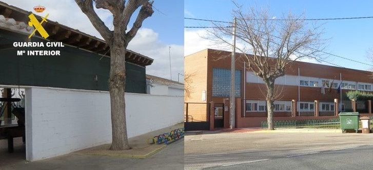 Dos menores detenidos por el robo en el bar de la piscina y en el colegio de Barrax (Albacete)