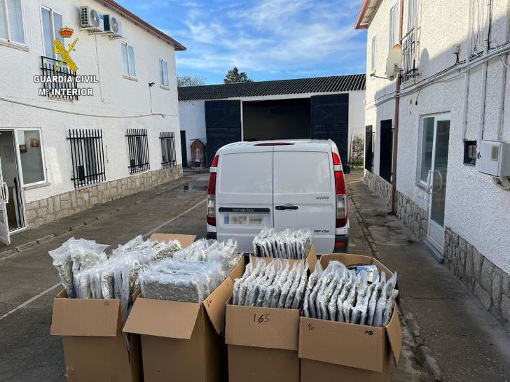 Incautados 218 kilogramos de marihuana en una operación antidroga en Santa Olalla (Toledo)