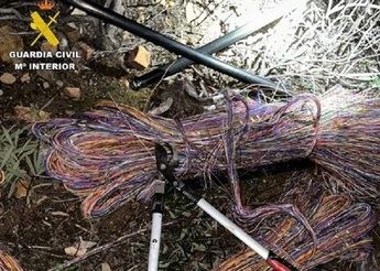 Cuatro detenidos por el robo de 400 metros de cable de cobre en Mestanza (Ciudad Real)