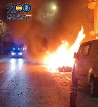 Detenido por incendiar una docena de contenedores en Alcázar de San Juan