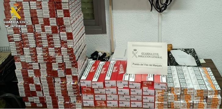 Guardia Civil incauta en un vehículo en Almuradiel tabaco de contrabando por valor de 15.000