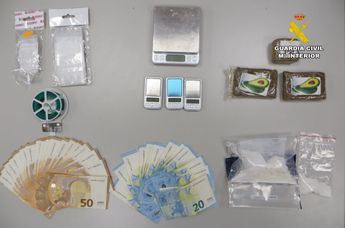 Detienen a un hombre en Ossa de Montiel por traficar con cocaína, hachís y marihuana