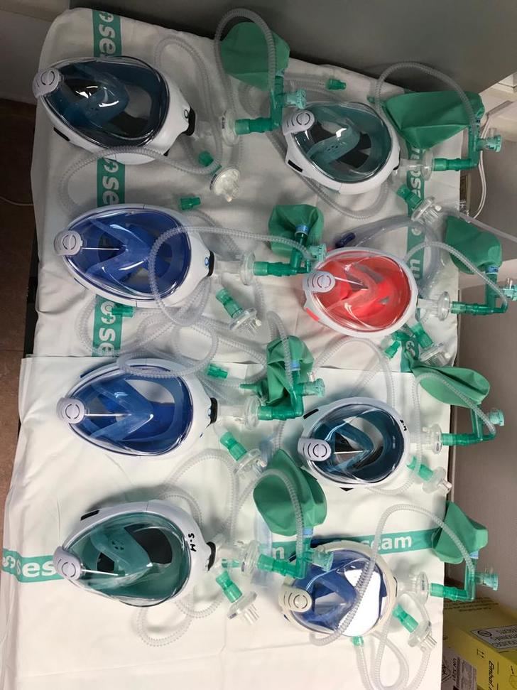 Profesores de FP y especialistas en aeronáutica entregan 120 ventiladores de oxígeno para hospitales de Albacete
