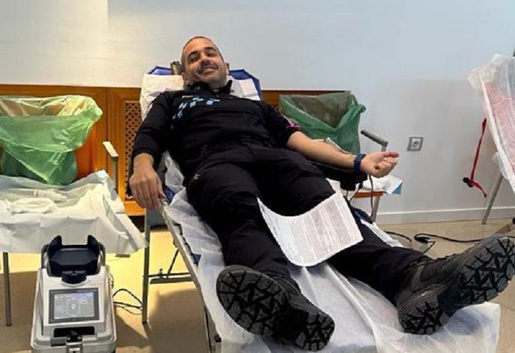 La Policía Local de Albacete se convierte en un pequeño hospital para colaborar con la Hermandad de Donantes de Sangre