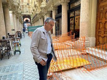 Julián Garijo: 'De nuevo las prisas por la foto del señor Sáez siembran división y malestar en la ciudad por las obras del Pasaje de Lodares'