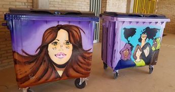 En día de Ayer el Ayuntamiento de Tarazona de la Mancha y Centro de la Mujer presentaron los nuevos “Contenedores Violetas”