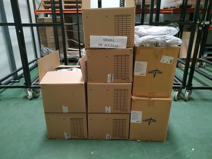 La Sierra de Alcaraz aporta material de protección sanitario y envía 15.000 mascarillas a la provincia de Albacete