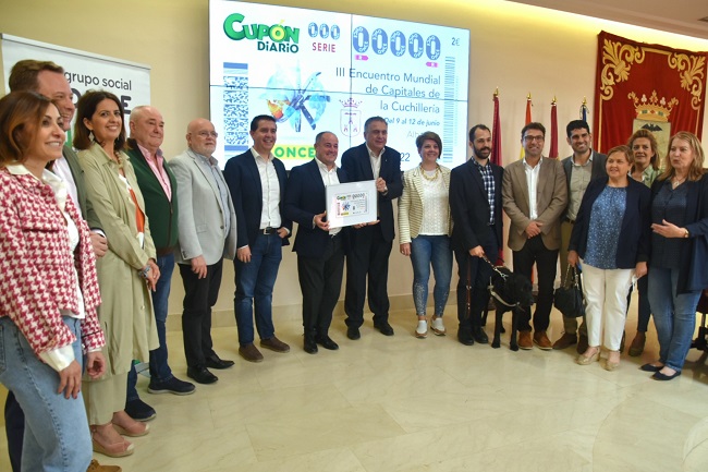 Cabañero agradece que la ONCE haya dedicado al Albacete Meetings los 5 millones de cupones del 9 de junio