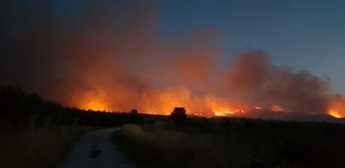 El fuego de Liétor ha arrasado unas 1.000 hectáreas y la UME se incorporará a las labores de extinción