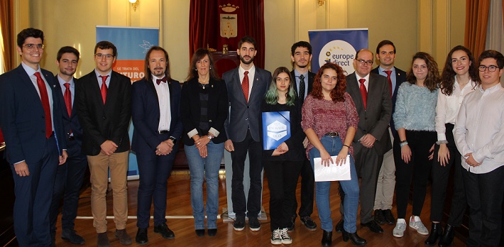 El salón de plenos del Museo municipal de Albacete, sede del torneo joven de debate sobre Europa