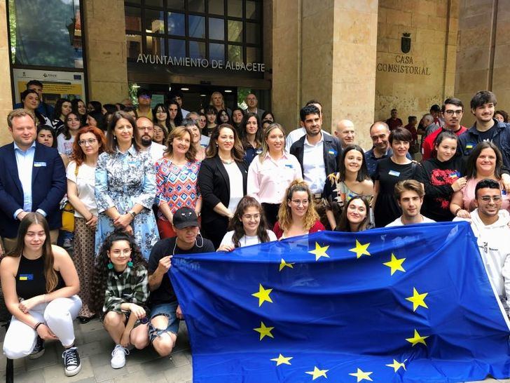 El Ayuntamiento de Albacete conmemora el Día de Europa con la lectura de un manifiesto y la interpretación del himno 