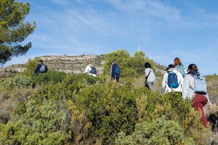 Soleado día por Caudete, en la nueva ruta de Senderismo de la Diputación Provincial