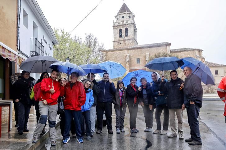 La ruta senderista del pasado domingo en Mahora fue suspendida tras la lluvia