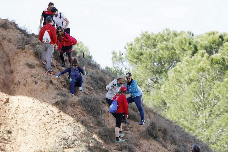 Jornada soleada en la XV ruta de senderismo en Fuentealbilla