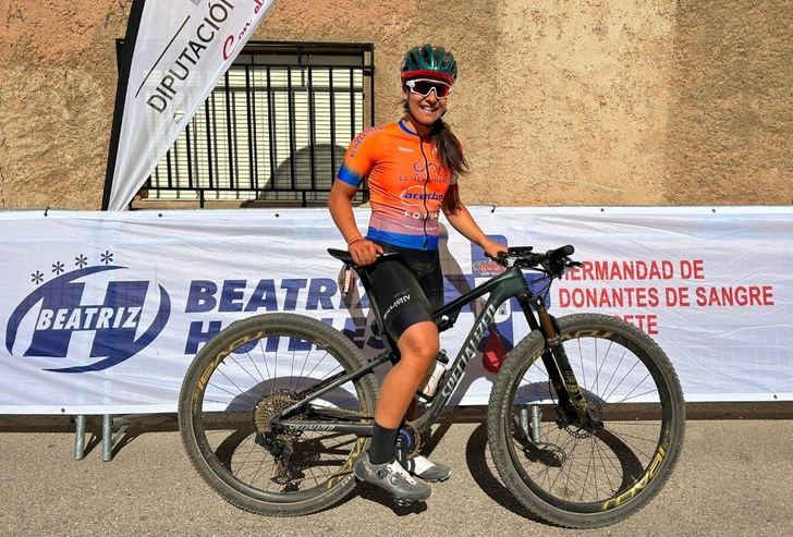 Juan González y Lucía Navarro mandan en la prueba BTT de Ossa de Montiel