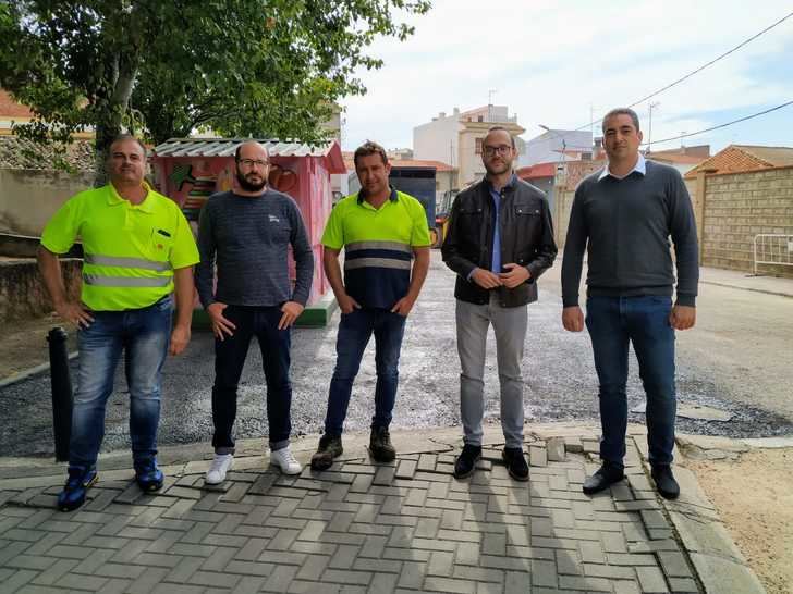 Francisco Valera revisa las obras que se están llevando a cabo en Ontur con cargo al Plan de Obras y Servicios 2018