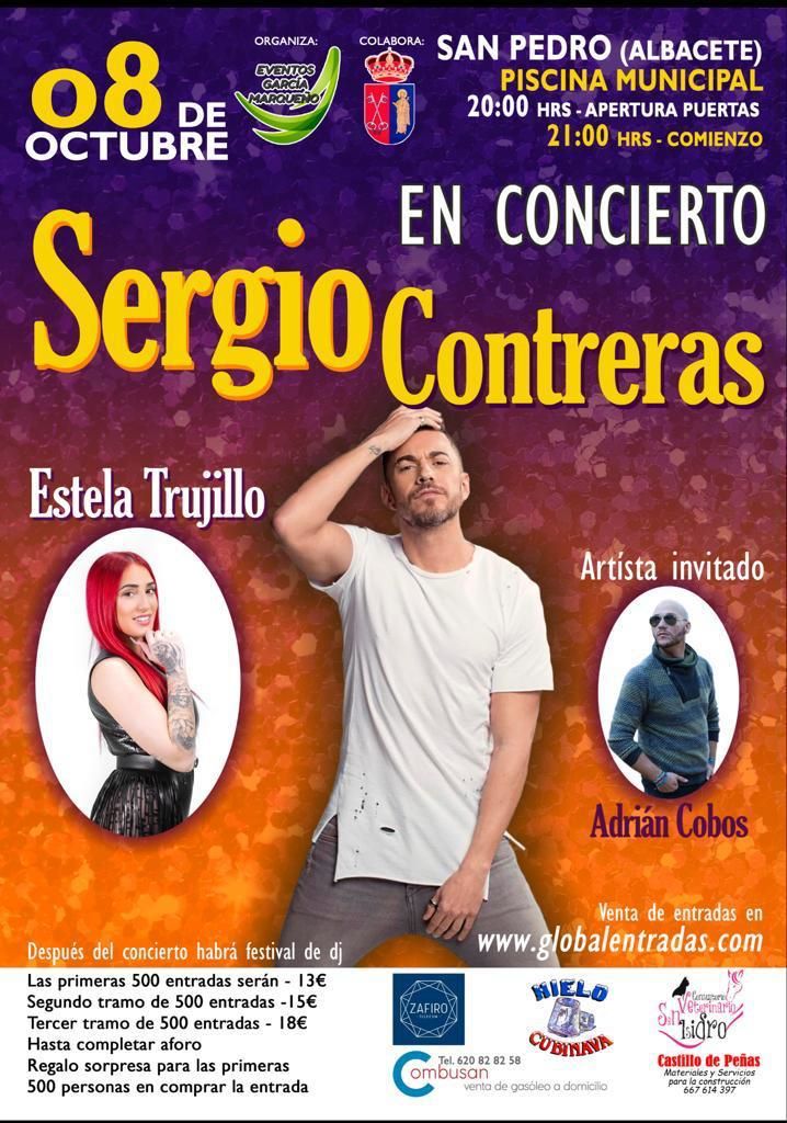 Sergio Contreras actuará en el ‘Pilar Fest’ de San Pedro