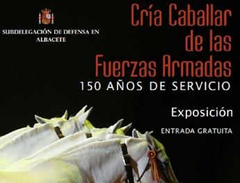 Inauguración en Povedilla de la Exposición 'Cría Caballar de las FAS, 150 años de Servicio'