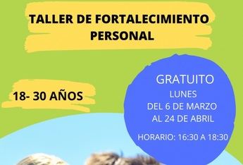 El Centro Joven de Albacete acogerá del 6 de marzo al 24 de abril un taller de fortalecimiento personal