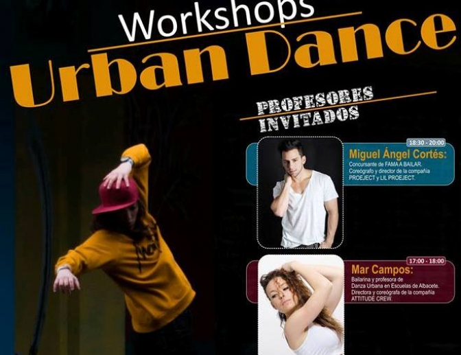 Workshops Urban Dance, talleres de baile urbano en La Roda el próximo sábado día 23 de mayo