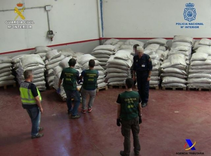 Doce detenidos e incautados 229 kilos de cocaína a una red que actuaba en Madrid, Almería, Toledo y Cádiz