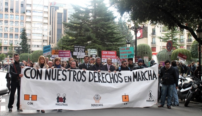 Celebrada la marcha organizada en Albacete con motivo del Día Internacional de las Personas con Discapacidad
