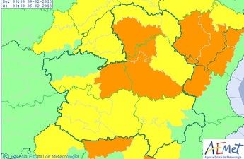 Castilla-La Mancha, en alerta naranja por fuertes nevadas este domingo, activa el Meteocam