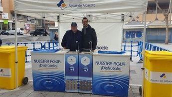 Aguas de Albacete y el Ayuntamiento celebran el Día Mundial del Agua colaborando con diversas entidades