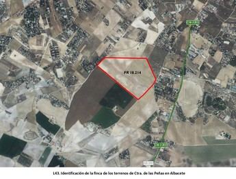 Escrapalia subasta en Albacete una finca de 100.000 metros de terreno no urbanizable, junto a la Carretera de las Peñas