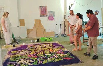 Elche de la Sierra celebra 61 años de tradición con las Alfombras de Serrín