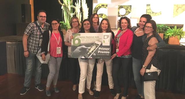 Administrativos del hospital de Almansa obtienen el premio al mejor póster en el VI Congreso Nacional