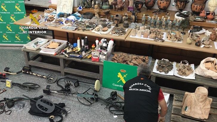Tres detenidos por expoliar miles de piezas arqueológicas, en Albacete y otras provincias