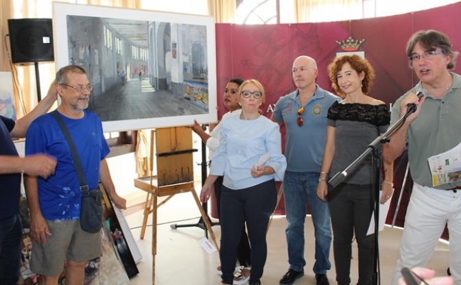 Salvador Ribes,  premio especial del XIII edición del Concurso de Pintura Rápida al aire libre en Feria