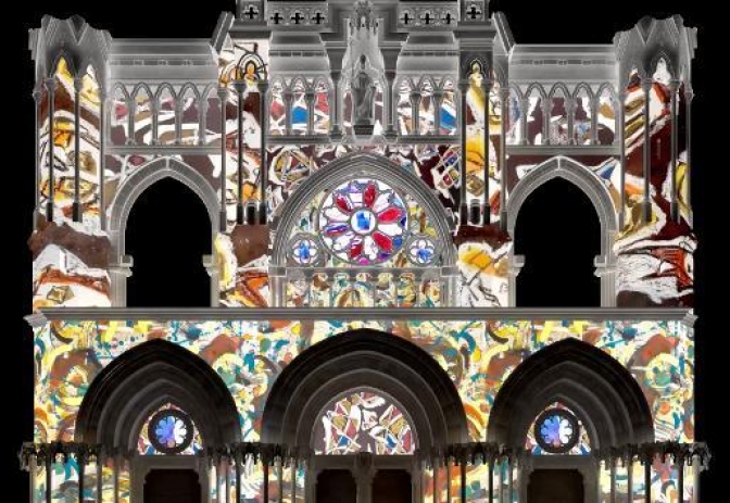 La Catedral de Cuenca acoge este fin de semana las primeras proyecciones del video mapping con motivo de ‘La Poética de la Libertad’