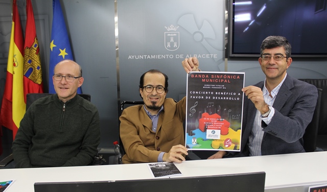 La Banda Sinfónica Municipal de Albacete ofrecerá el primer concierto del año a beneficio de la Asociación Desarrollo, el domingo 13