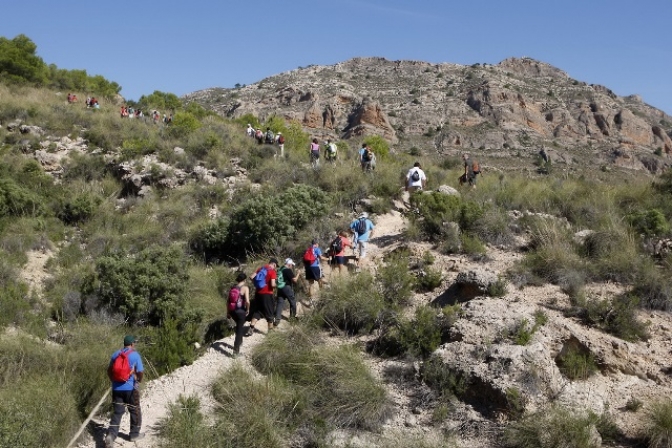 Caudete acoge este domingo la XXVII ruta senderista de la Diputación Provincial