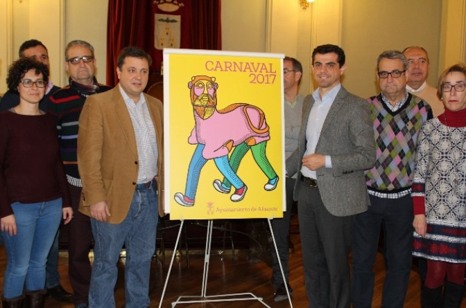 ‘La Bicha Carnavalera’, de Rubén Chumillas, “es el cartel del Carnaval de Albacete 2017”