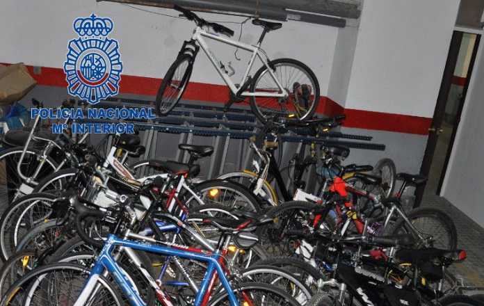 Imagen de archivo de bicicletas robadas.