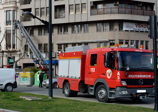 Imagen de archivo de camión de bomberos.