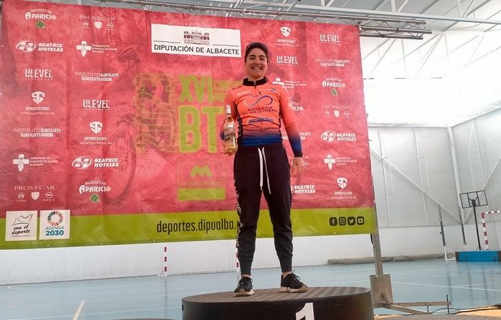 David Zafra y Lucía Navarro, ganadores de la prueba BTT de Pozo Cañada