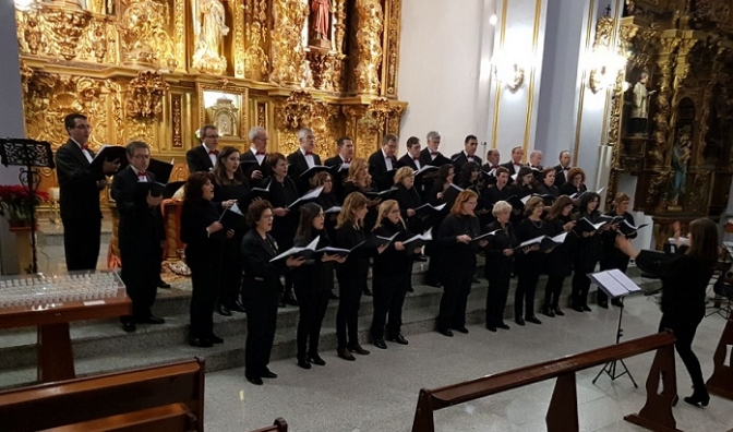 Concierto del Orfeón de La Mancha en la parroquia de Santa Catalina, de El Bonillo