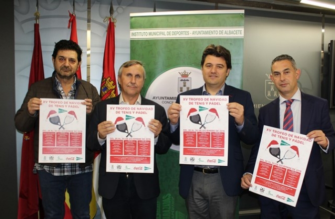 El Ayuntamiento de Albacete y el IMD se suman al XV Trofeo de Navidad de tenis y pádel con sus instalaciones del Carlos Belmonte