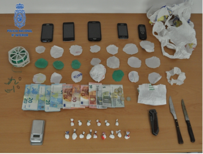 Detenida una persona en Hellín por tráfico de drogas