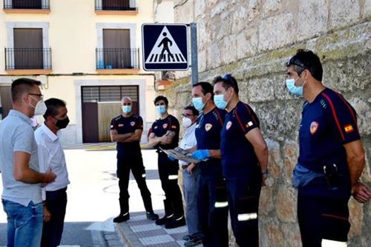El presidente de la Diputación de Albacete destaca el trabajo del SEPEI en la desinfección de espacios públicos