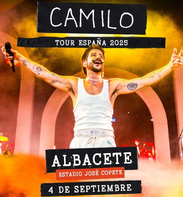 El Tour España 2025 de Camilo incluye una parada en Albacete, el 4 de septiembre