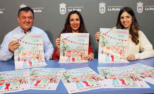 Un trabajo de la joven artista local Celia Valls será el cartel del Carnaval de La Roda 2019