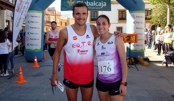 David Castro y Gema Rodríguez fueron los ganadores de la Carrera Popular de Barrax