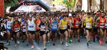 María Ángeles Magán y Andrés Mico ganaron la vigésima Media Maratón de Almansa